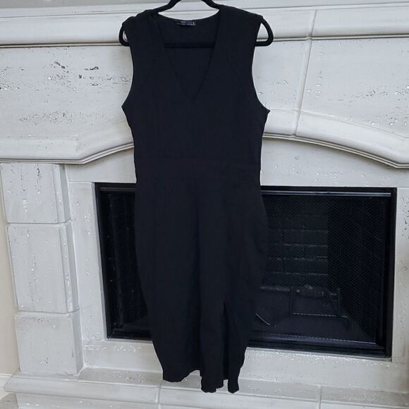ZARA Black Bodycon Dress - Size Large - Picture 1 of 6